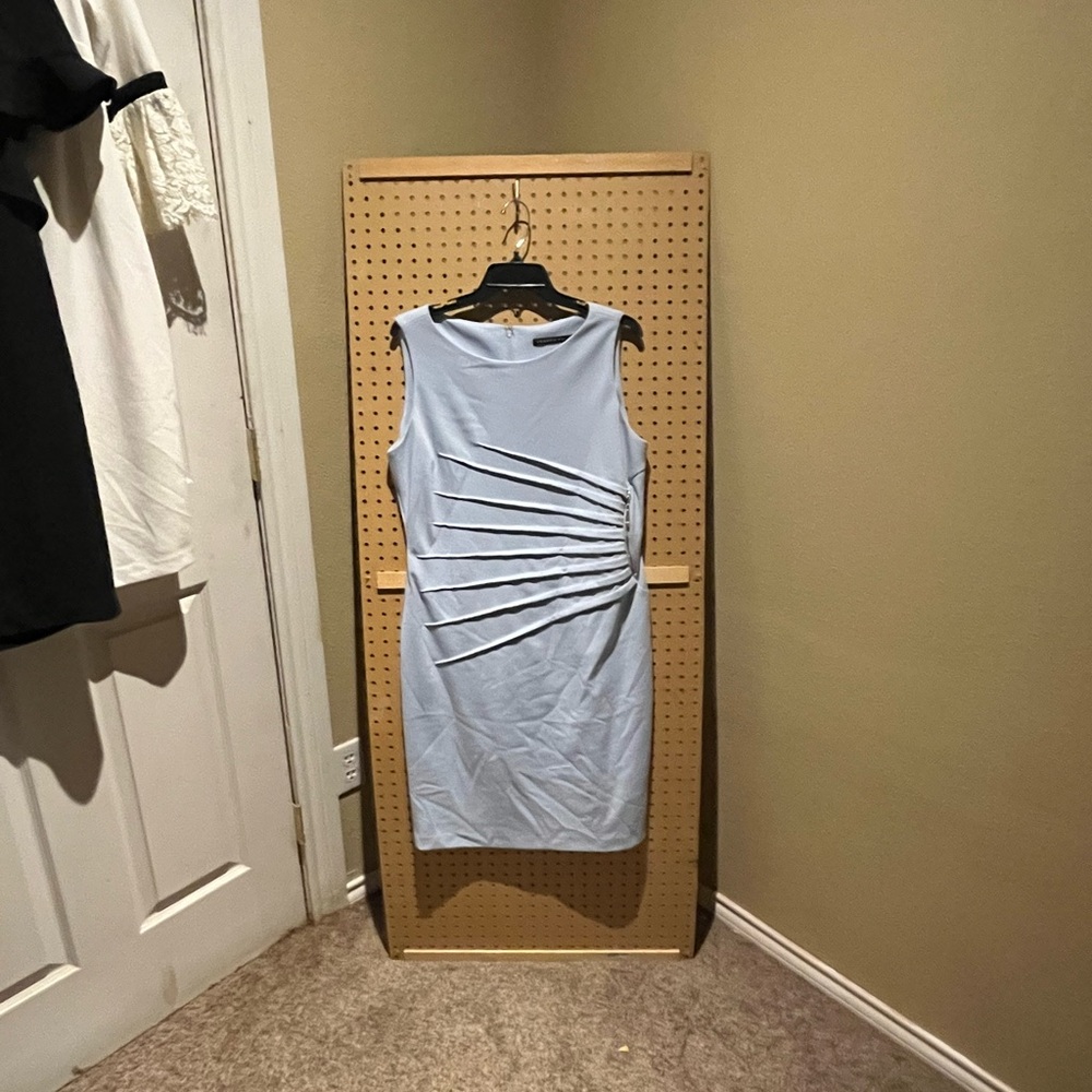 Ivanka Trump Light Blue Midi Dress
